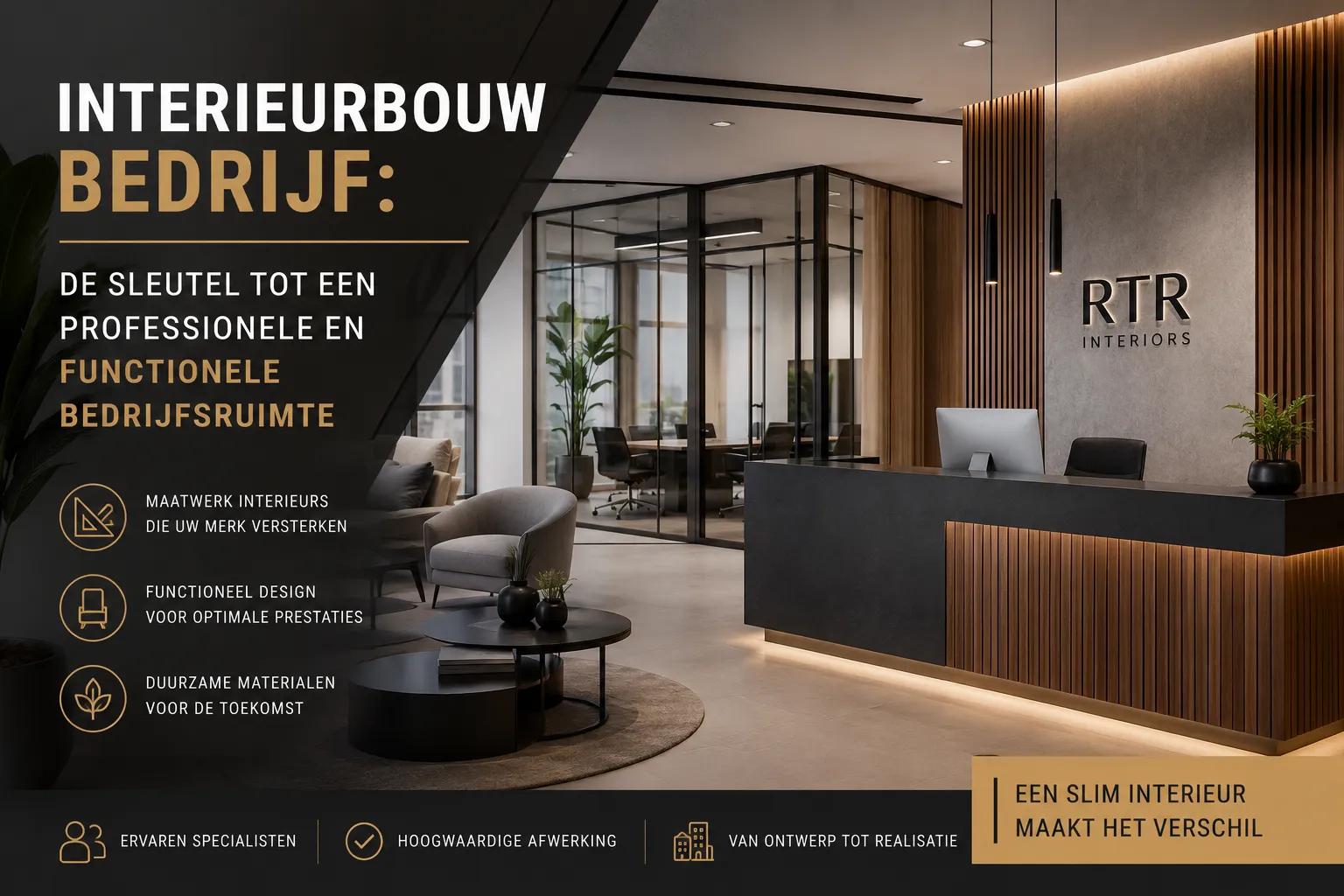 Modern interieurbouw bedrijf kantoor